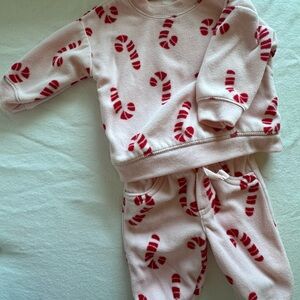 Carter's Pink and Red Candy Cane Set